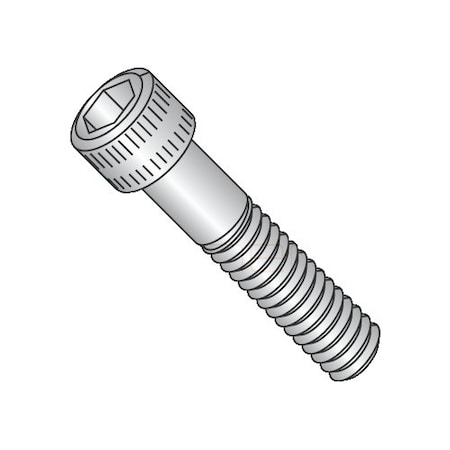 Newport Fasteners #8-32 Socket Head Cap Screw, Socket, Plain Stainless Steel, 3/8 in Length, 100 PK 374406
